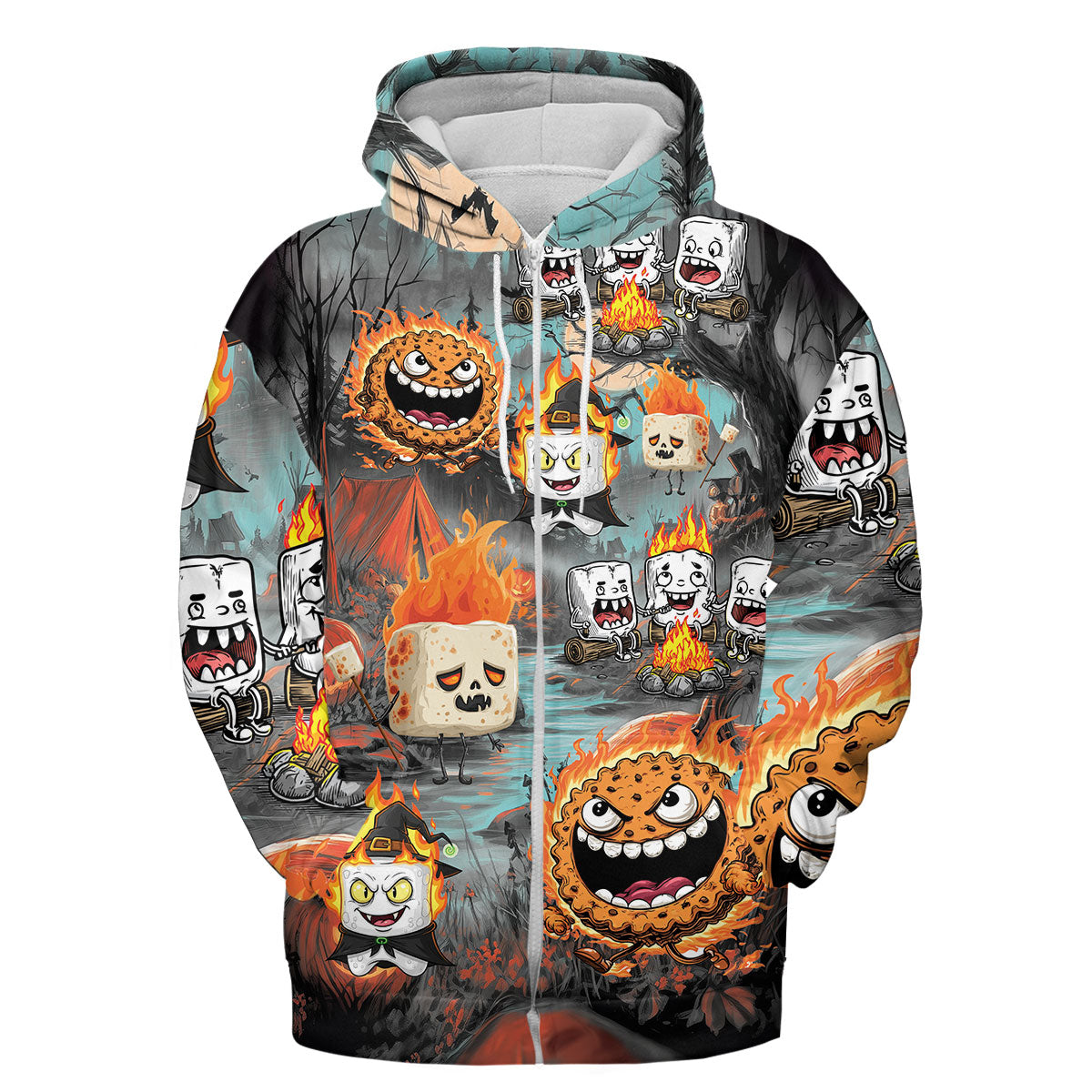 Burnt Marshmallow Halloween All Over Print Shirt