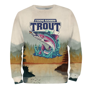 Trout Fish Lover Vintage All Over Print Shirt
