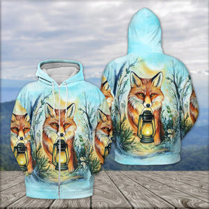 Wild Fox Finding The Way All Over Print Shirt
