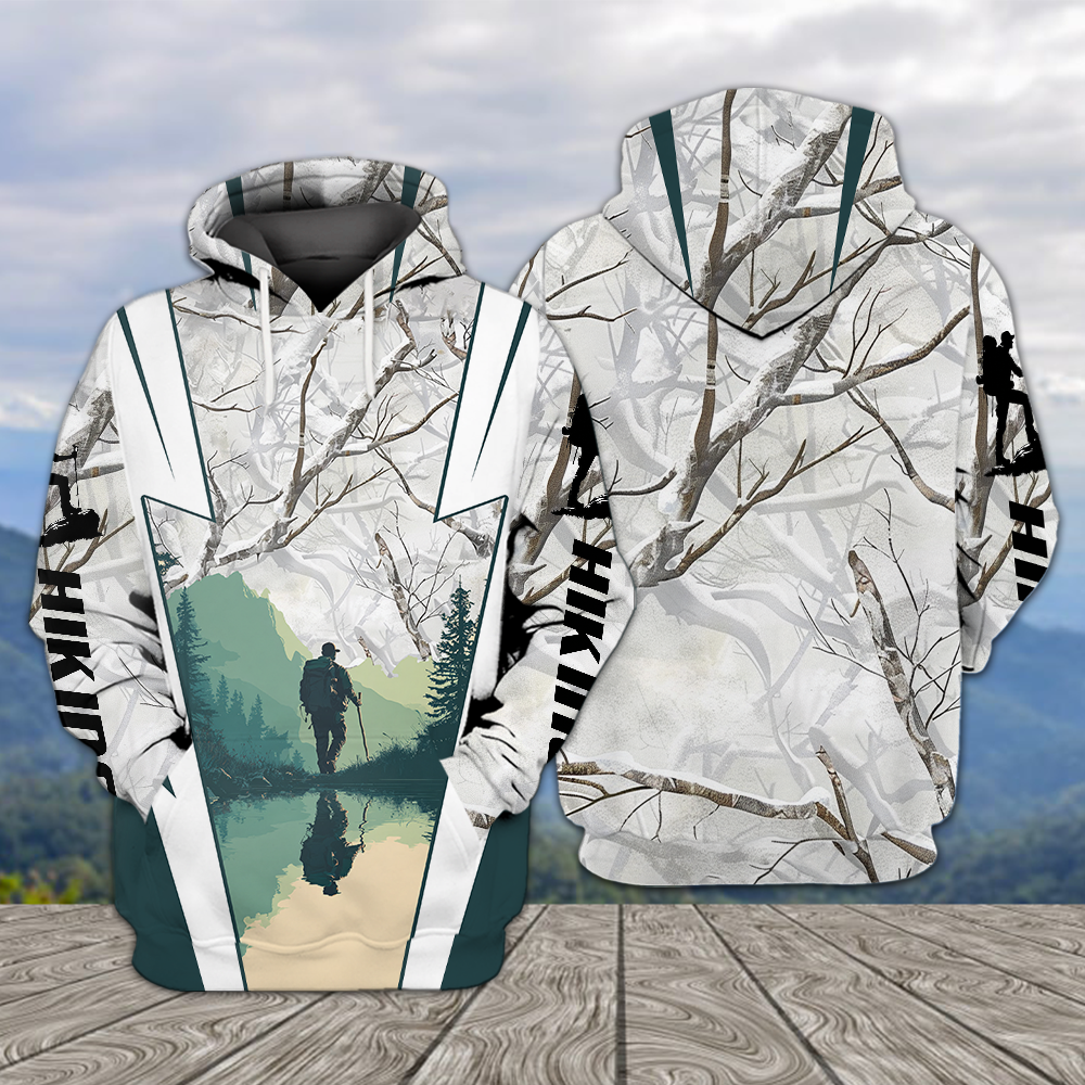 Hiking Winter Camo All Over Print Shirt