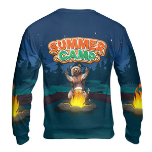 Summer Camp Grizzly Bear All Over Print Shirt