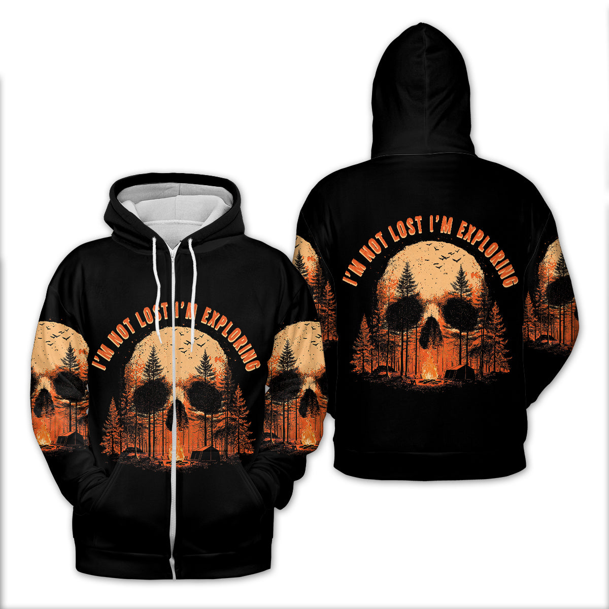 Creepy I'm Not Lost I'm Exploring All Over Print Shirt