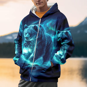 Wild Bear In The Night All Over Print Shirt