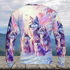 Wolf Family Art All Over Print Shirt