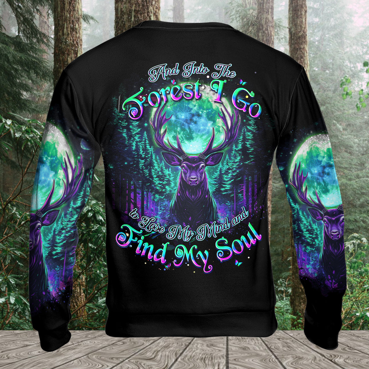 Into The Forest I Go Spirit Deer All Over Print Shirt