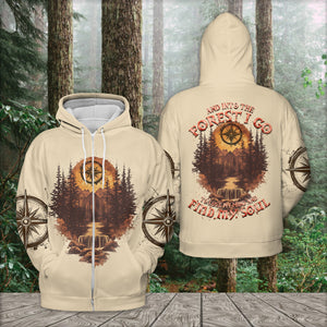 Into The Forest I Go To Lose My Mind And Find My Soul Brown All Over Print Shirt