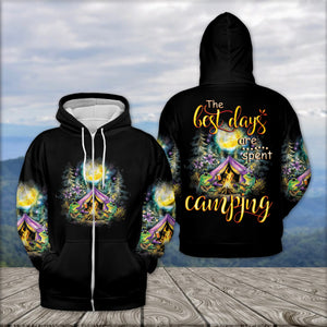 The Best Day Are Spent Camping All Over Print Shirt