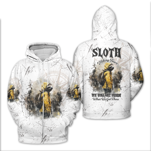 Sloth Hiking Team Will Get There All Over Print Shirt