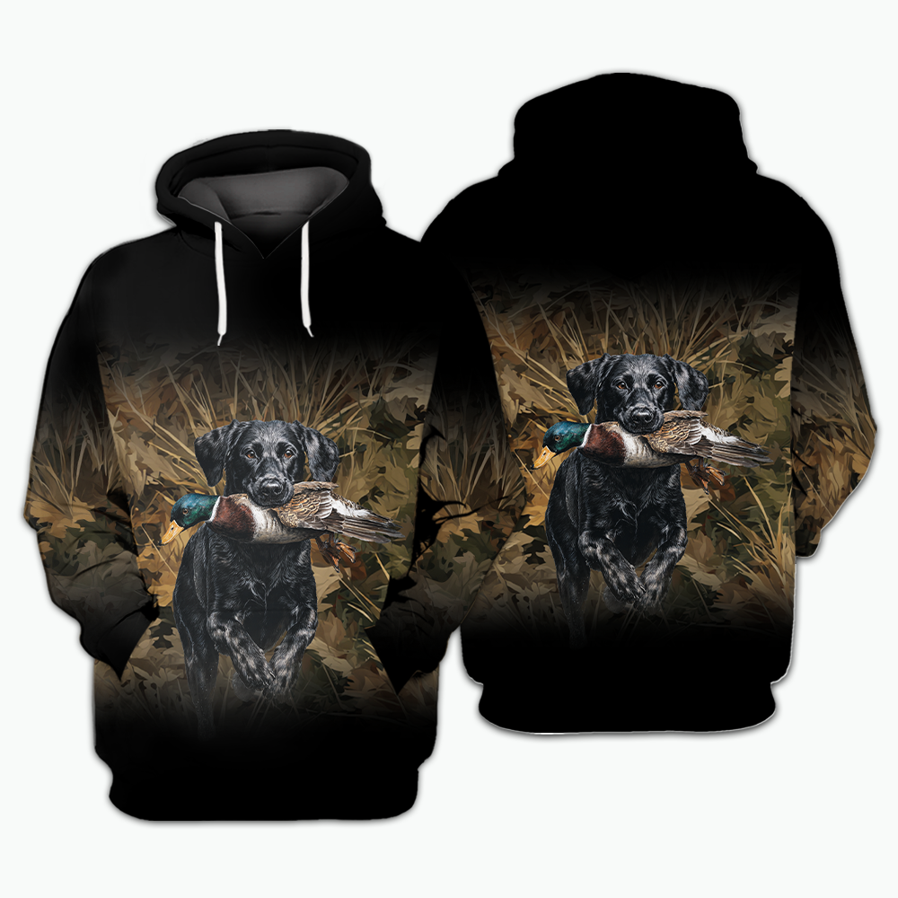 Duck Hunting With Dog All Over Print Shirt