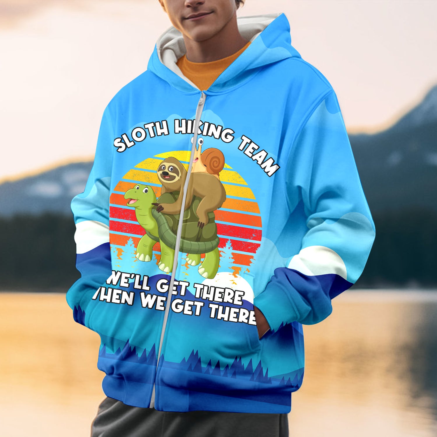 Funny Slow Hiking Team All Over Print Shirt