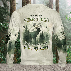 Into The Forest Deer Exposure All Over Print Shirt