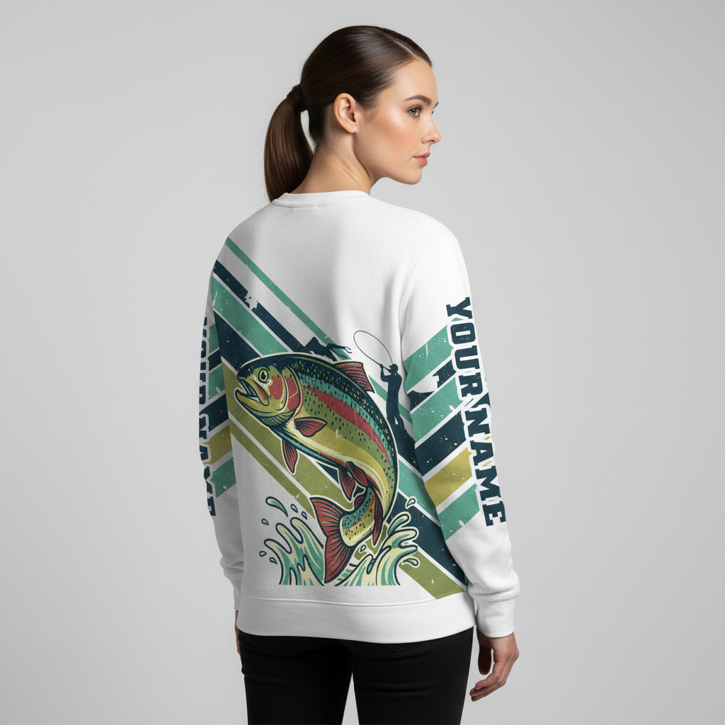 Vintage Rainbow Trout Team Shirt All Over Print