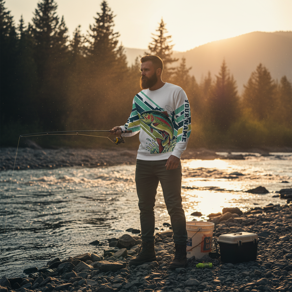 Vintage Rainbow Trout Team Shirt All Over Print