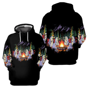Ghost Camping Crew All Over Print Shirt