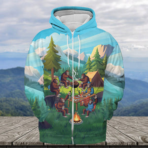 Sasquatch family BBQs All Over Print Shirt