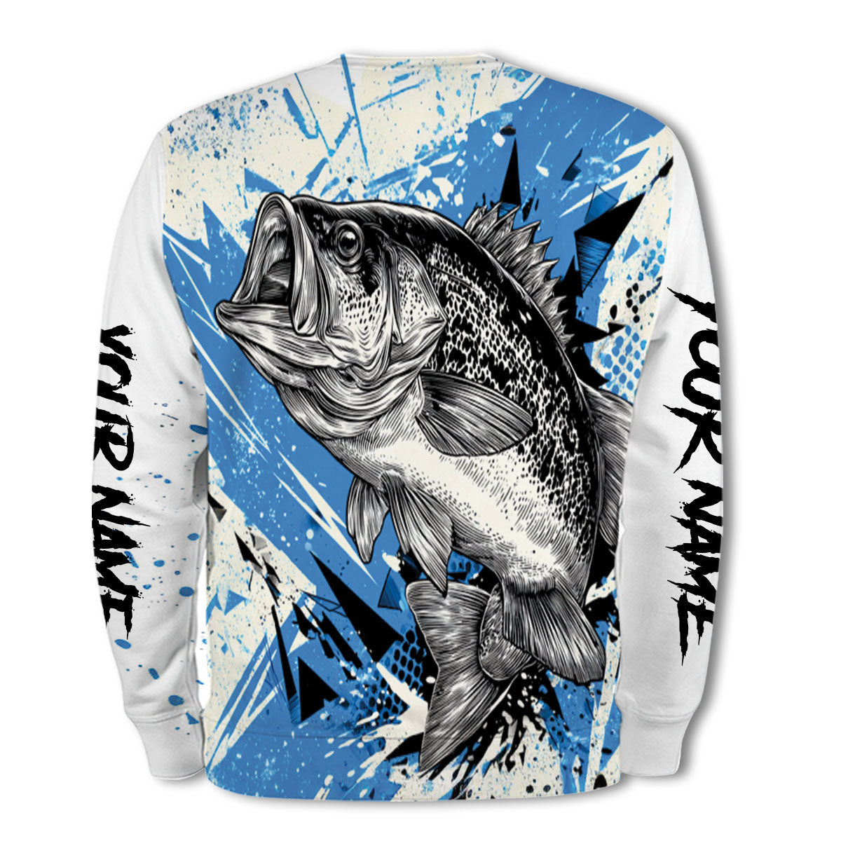 Custom Name Crappie Fishing Jersey All Over Print Shirt