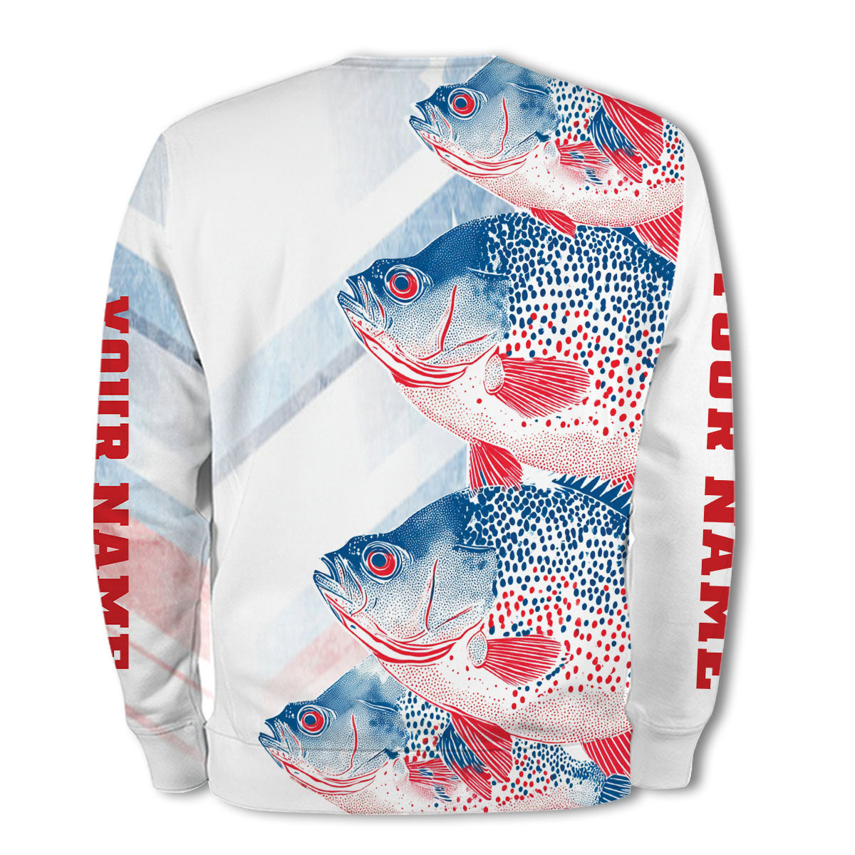 Custom Name Crappie Fish America All Over Print Shirt