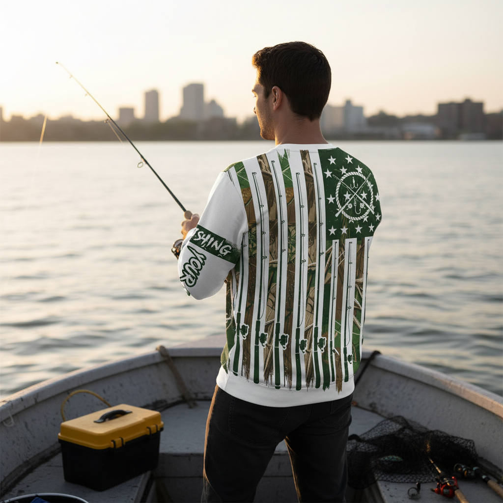 Custom Name Fishing Rods All Over Print Shirt
