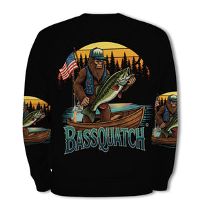 Bassquatch Retro All Over Print Shirt