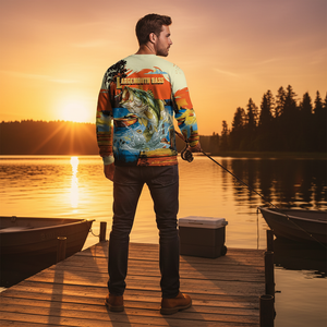 Largemouth Bass Jumping All Over Print Shirt