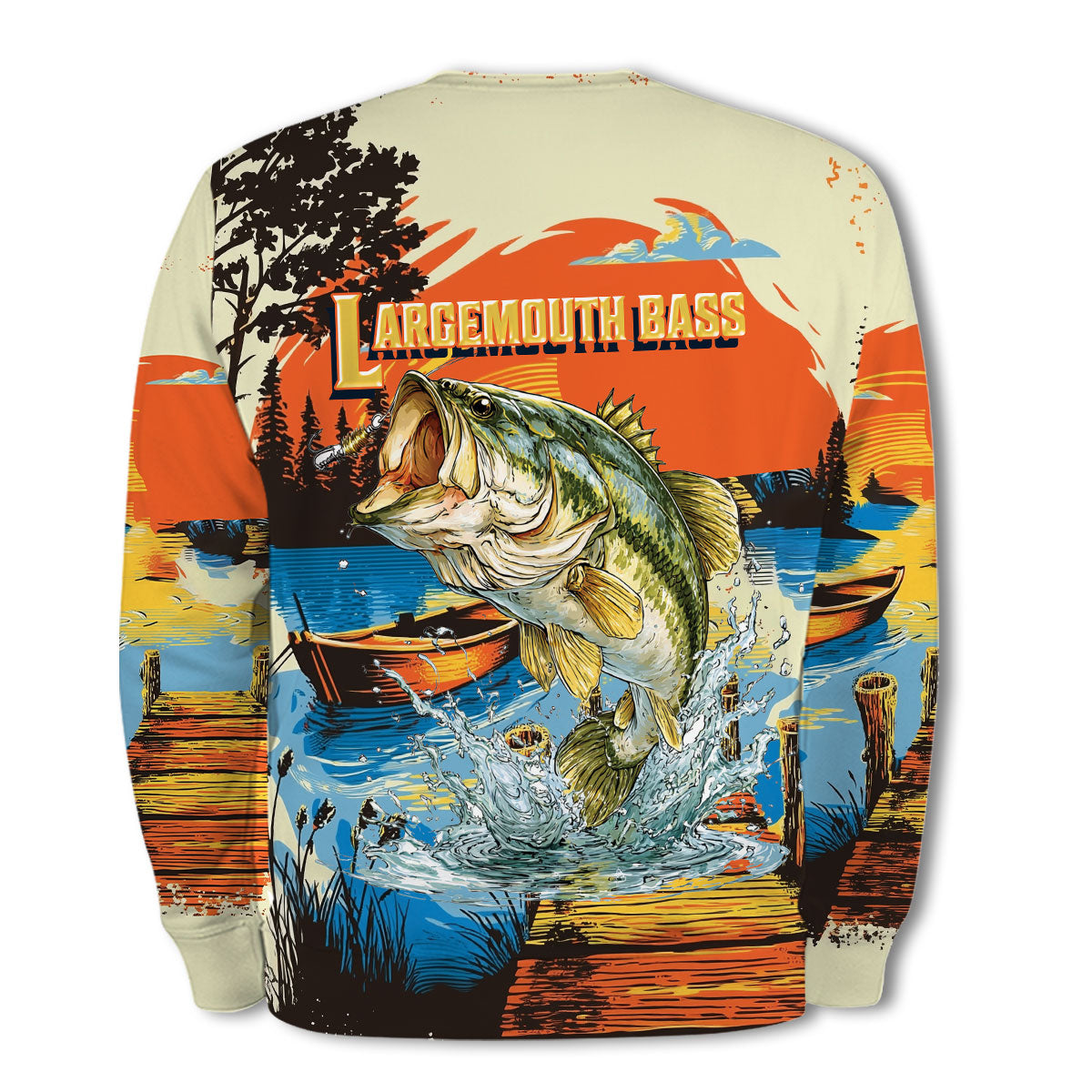 Largemouth Bass Jumping All Over Print Shirt