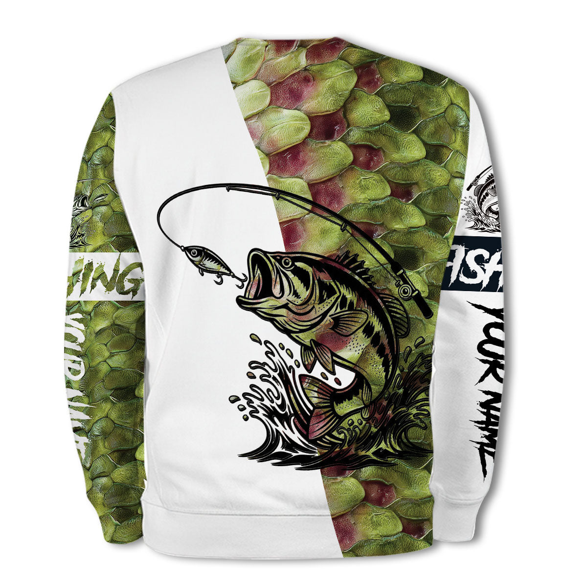 Bass Fishing Team Jerseys Green All Over Print Shirt