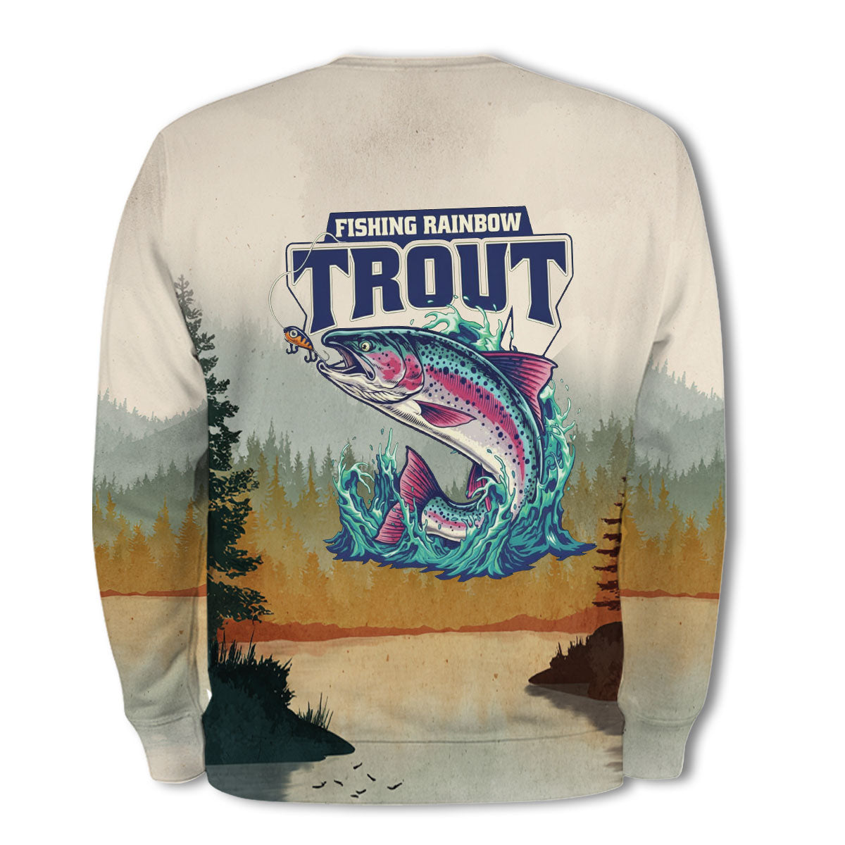 Trout Fish Lover Vintage All Over Print Shirt
