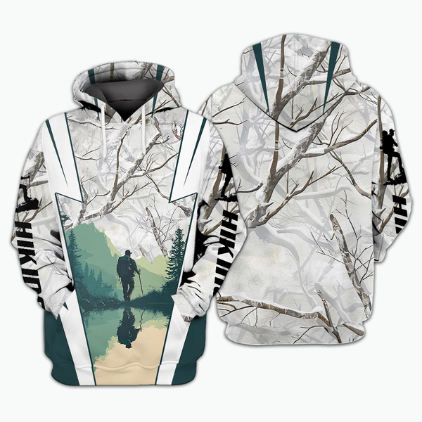 Hiking Winter Camo All Over Print Shirt