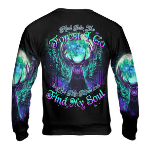 Into The Forest I Go Spirit Deer All Over Print Shirt