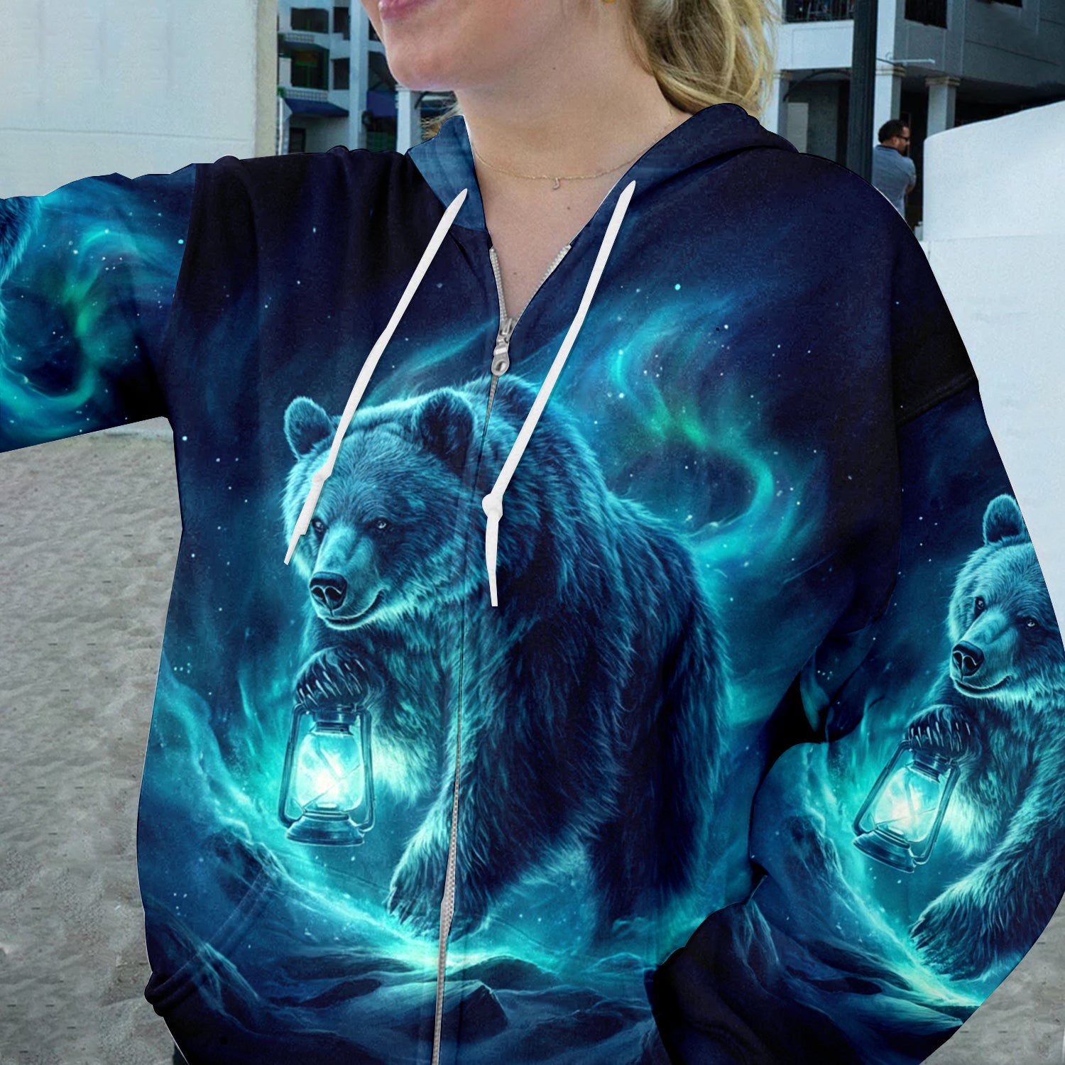 Wild Bear In The Night All Over Print Shirt