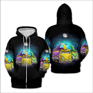 Witches Camping Car All Over Print Shirt