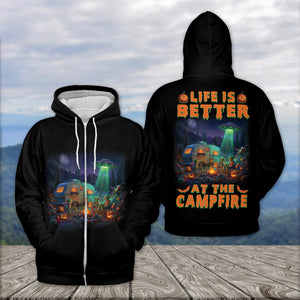 Life Is Better At The UFO Campfire All Over Print Shirt