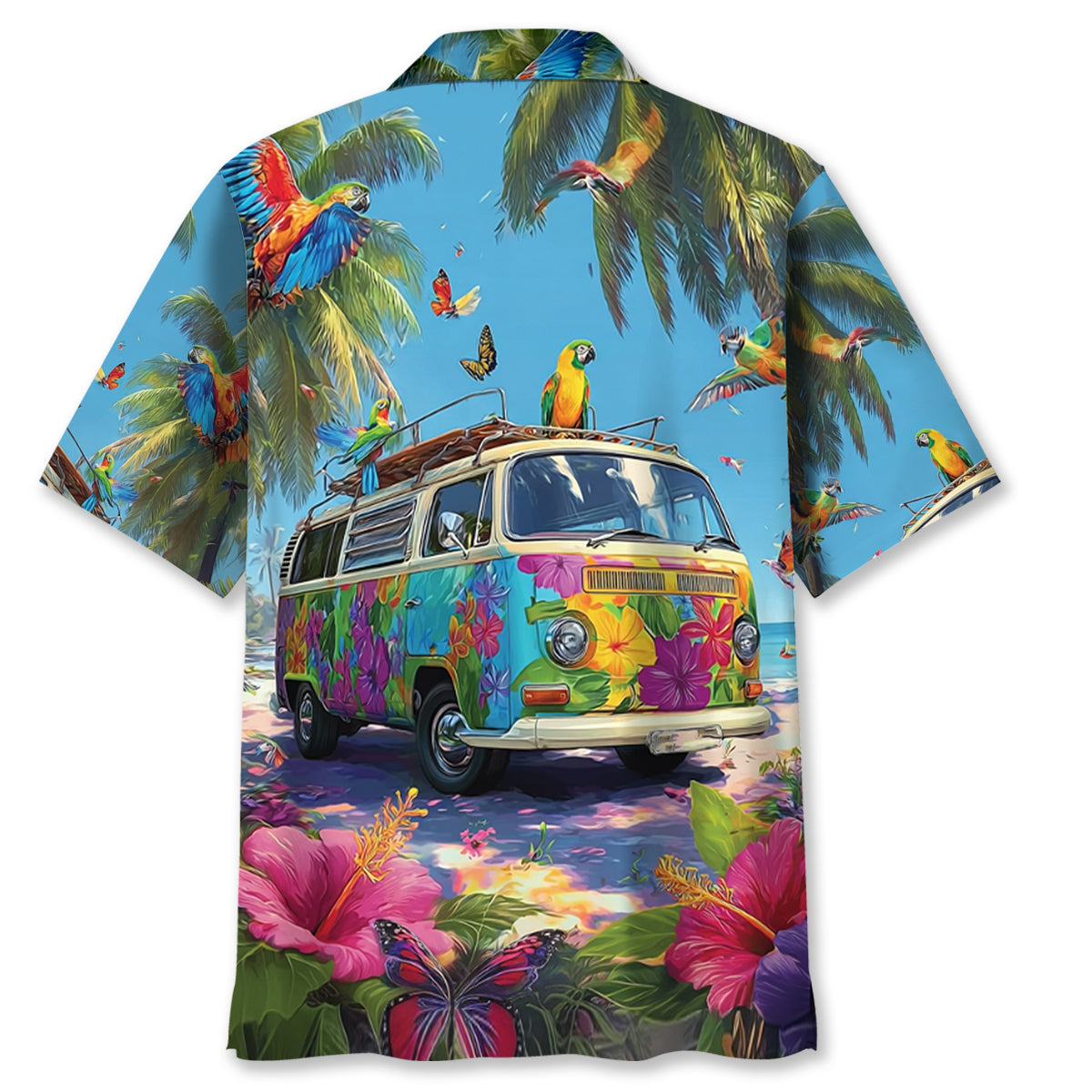 Camping Car Aloha Beach Hawaiian Shirt