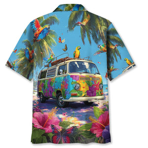Camping Car Aloha Beach Hawaiian Shirt