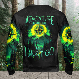 Adventure Is Calling All Over Print Shirt