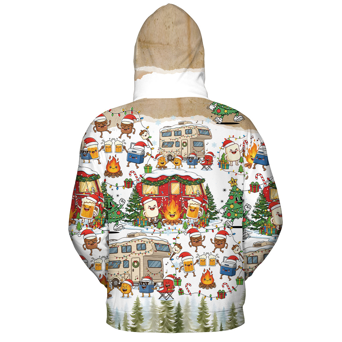 Campsite Christmas Party All Over Print Shirt
