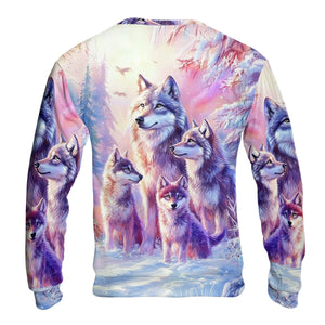 Wolf Family Art All Over Print Shirt
