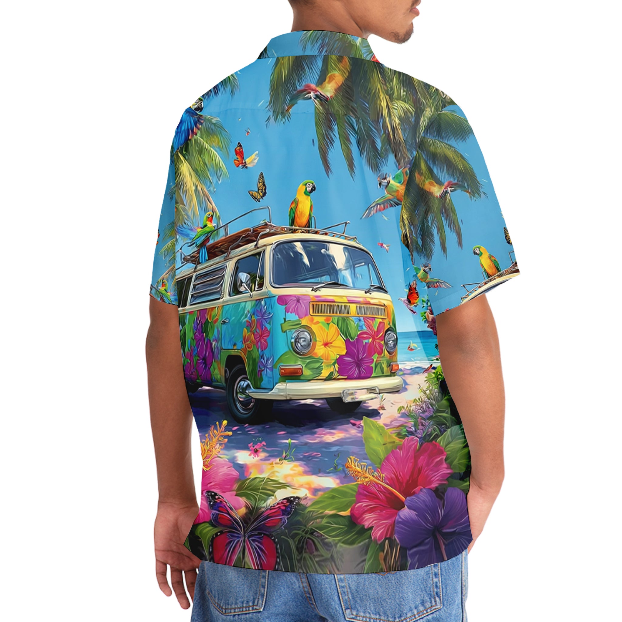 Camping Car Aloha Beach Hawaiian Shirt