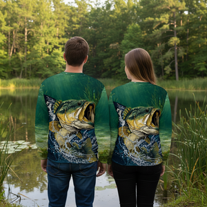 Largemouth Bass Vintage All Over Print Shirt
