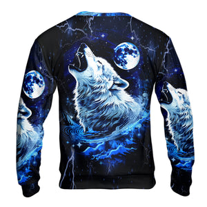 Mystical Wolf Howing Art All Over Print Shirt