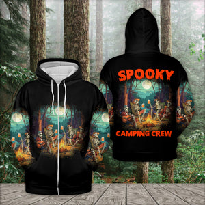 Spooky Camping Crew Halloween All Over Print Shirt