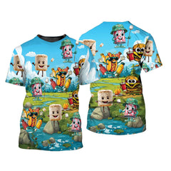 Funny Food Camping All Over Print Shirt