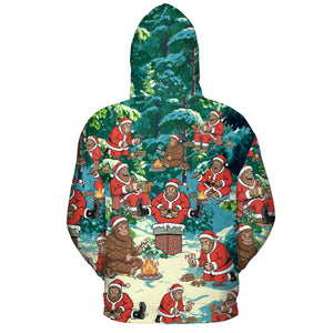 Bigfoot Camping Xmas All Over Print Shirt