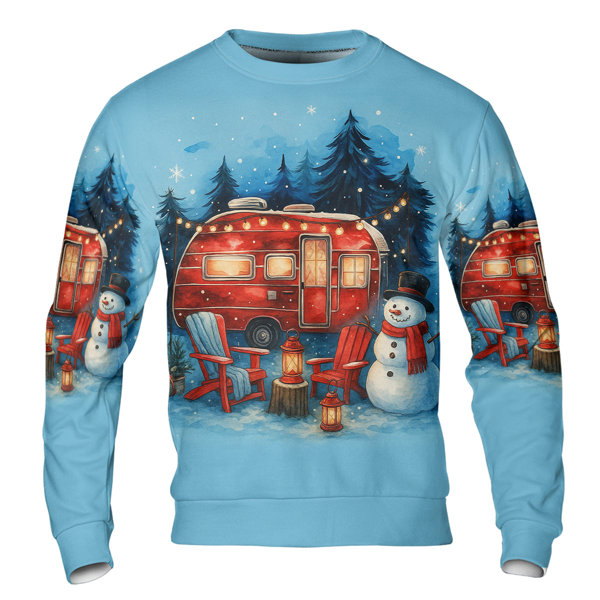 Christmas Camper Winter Wonderland All Over Print Shirt