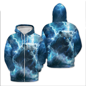 Electric Powerful Bear Awesome Cool All Over Print Shirt
