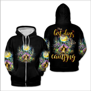 The Best Day Are Spent Camping All Over Print Shirt