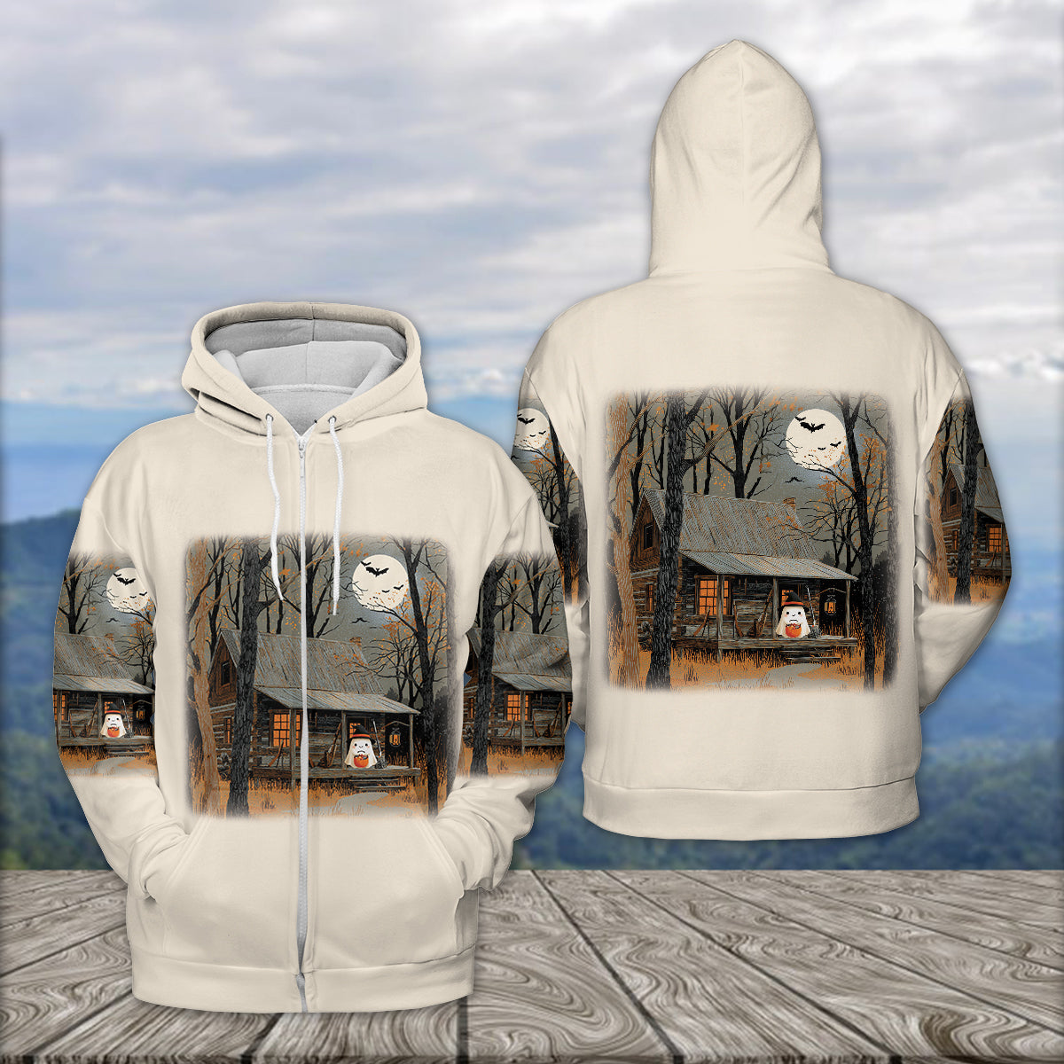 Boo & Candy Haunt Forest All Over Print Shirt
