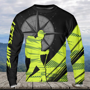 Hiking Find Your Own Path Yellow Neon All Over Print Shirt
