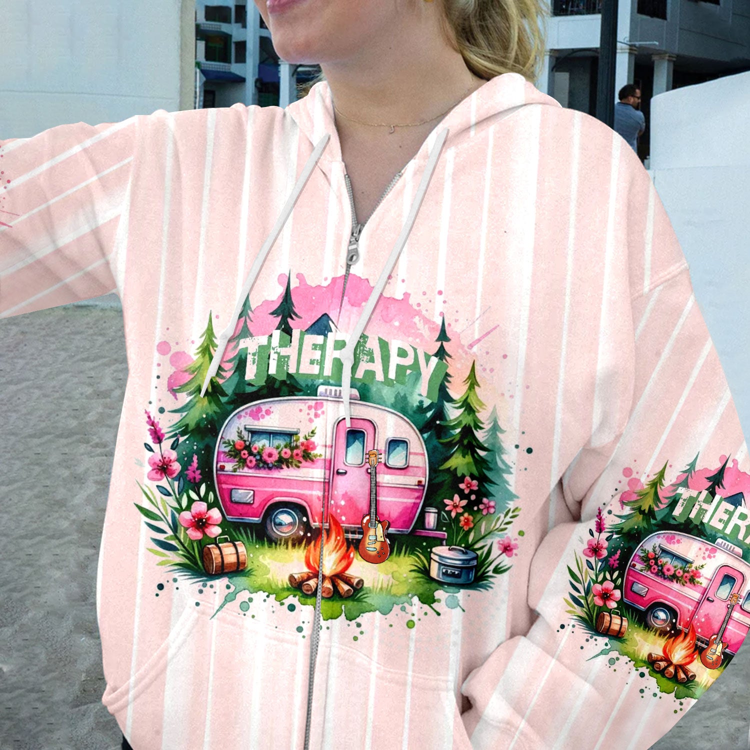 Camping Therapy All Over Print Shirt