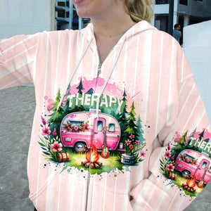 Camping Therapy All Over Print Shirt